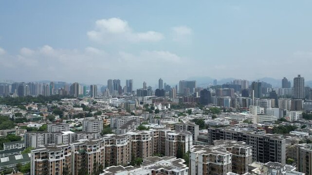 the Kowloon tong inner city urban landscape