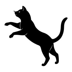 cat silhouette vector black animal 