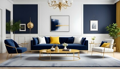 Photo interior modern design room 3d illustration
