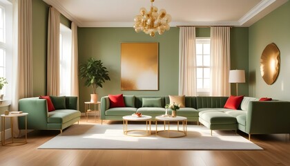 Fototapeta premium Photo interior modern design room 3d illustration