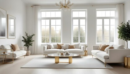 Fototapeta premium Photo interior modern design room 3d illustration