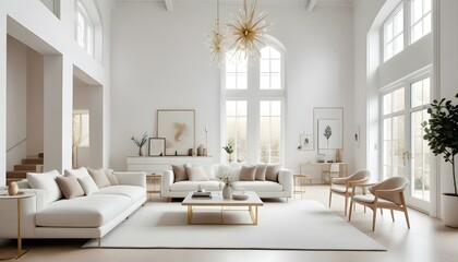 Fototapeta premium Photo interior modern design room 3d illustration