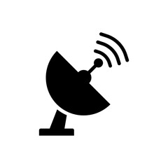 satellite icon isolated on white background