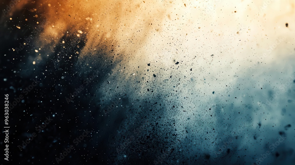 Poster hazardous of synthetic chemical toxic concept: abstract splash of colors blending seamlessly, creati