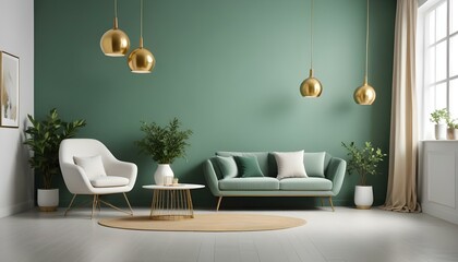 Photo interior modern design room 3d illustration