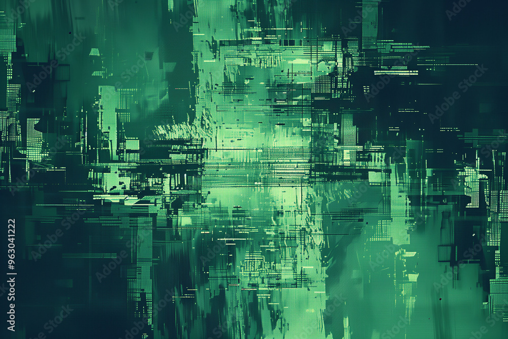 Poster glitch background. computer screen error. digital pixel noise abstract design. photo glitch. televis