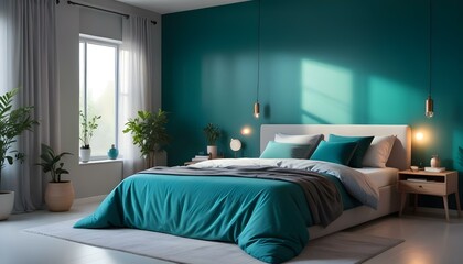 Photo interior modern design room 3d illustration