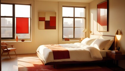 Photo interior modern design room 3d illustration