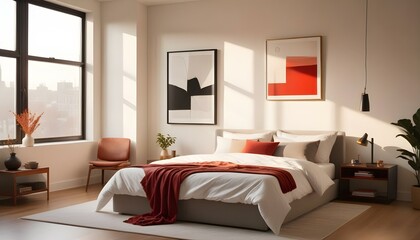 Photo interior modern design room 3d illustration