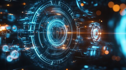 Obraz premium Abstract Futuristic Interface