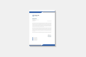 Clean corporate letterhead template design, Modern letterheads design template, Professional company letterheads template for business and project.
