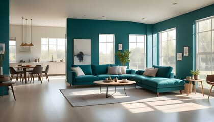 Photo interior modern design room 3d illustration