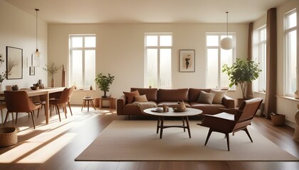 Photo interior modern design room 3d illustration