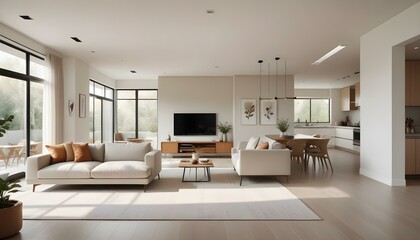 Fototapeta premium Photo interior modern design room 3d illustration