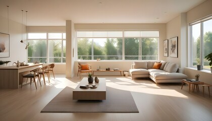 Fototapeta premium Photo interior modern design room 3d illustration