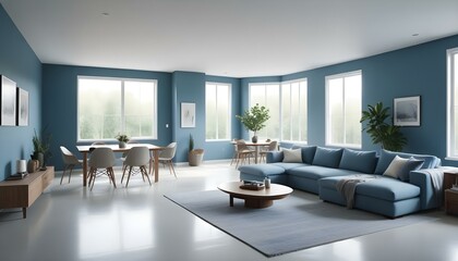 Photo interior modern design room 3d illustration