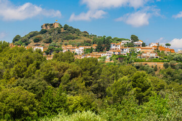 Obraz premium the beautiful town of Begur, a gem of the Costa Brava, Calalonia, Girona, Spain