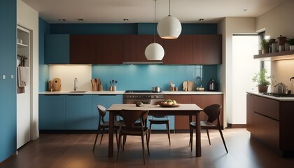 Fototapeta premium Photo interior modern design room 3d illustration