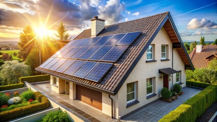 Fototapeta premium solar roofing solutions for homes