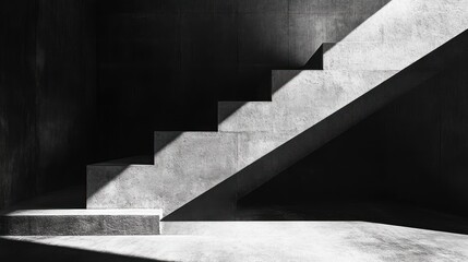 Concrete Stairs in Sunlight