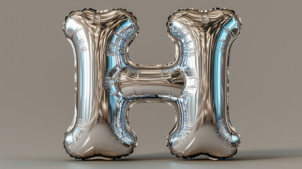 Metallic Letter H Balloon for Party and Event Decoration
