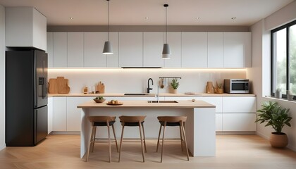 Photo interior modern design room 3d illustration