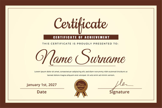 Simple employee of the month certificate - Powered by Adobe