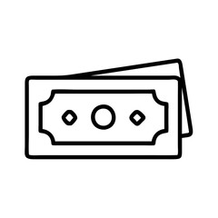 Obraz premium Money Notes Icon