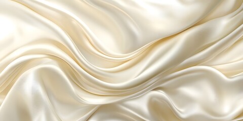 Obraz premium cream silk fabric background