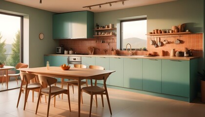 Fototapeta premium Photo interior modern design room 3d illustration