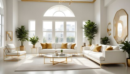 Photo interior modern design room 3d illustration