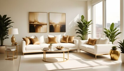 Fototapeta premium Photo interior modern design room 3d illustration