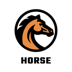 Horse logo, symbol.