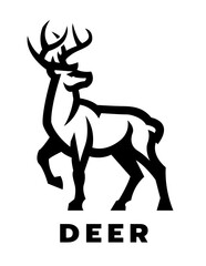 Deer logo, symbol.
