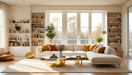 Fototapeta premium Photo interior modern design room 3d illustration