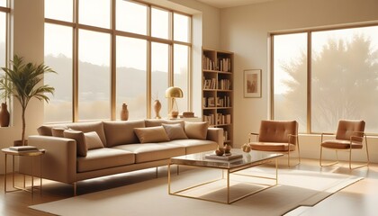 Photo interior modern design room 3d illustration