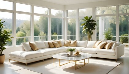 Fototapeta premium Photo interior modern design room 3d illustration