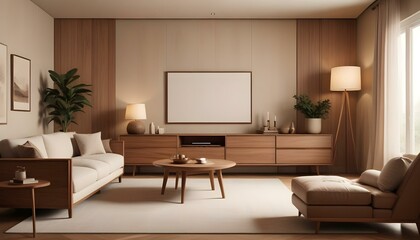 Photo interior modern design room 3d illustration