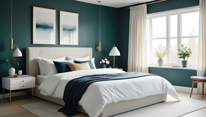 Photo interior modern design room 3d illustration