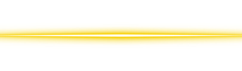 PNG line neon futuristic sign yellow isolated on transparent background. Light ray glowing effect. Light beam. Light line flare. Sparkling graphic design elements.