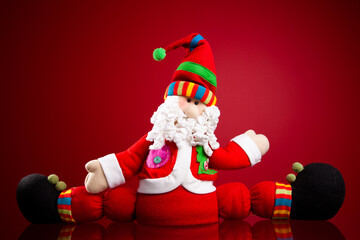 santa claus colorful puppet