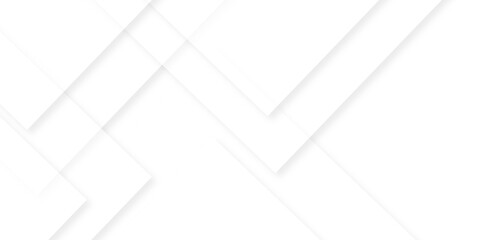 Fototapeta premium Abstract geometric minimal vector banner triangle transparent futuristic element concept. White square technology polygon minimal overlapping layer banner background. 