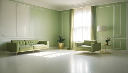 Fototapeta premium Photo interior modern design room 3d illustration