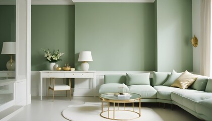 Photo interior modern design room 3d illustration