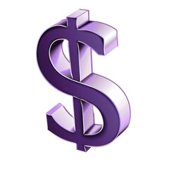 3D dollar symbol rendered with depth and detail, emphasizing the prominence of currency in a dynamic way.