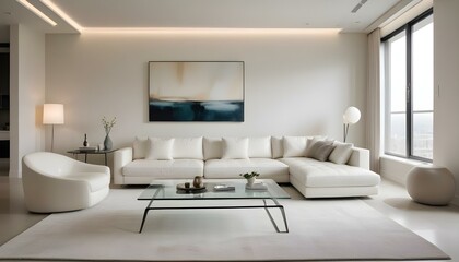 Photo interior modern design room 3d illustration
