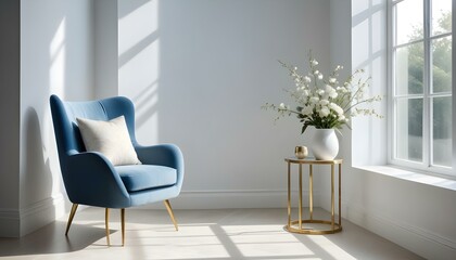 Photo interior modern design room 3d illustration