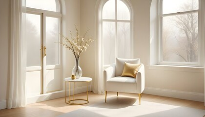 Photo interior modern design room 3d illustration