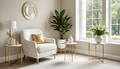 Fototapeta premium Photo interior modern design room 3d illustration