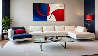 Photo interior modern design room 3d illustration